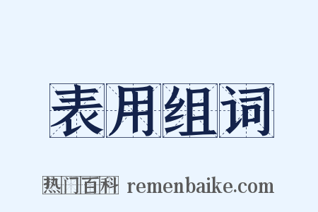 表用组词是什么意思的图片